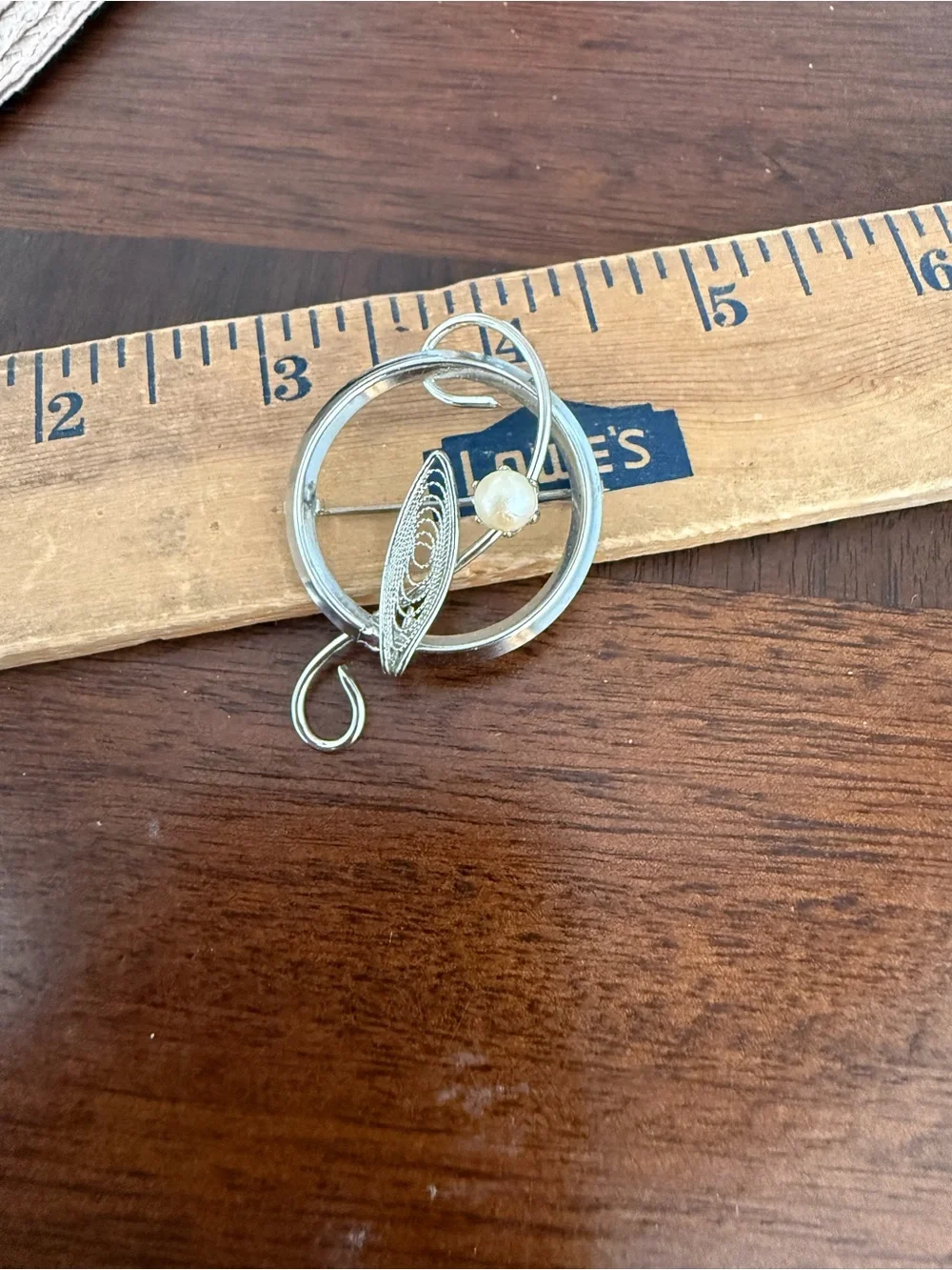 Vintage Silver Tone Brooch